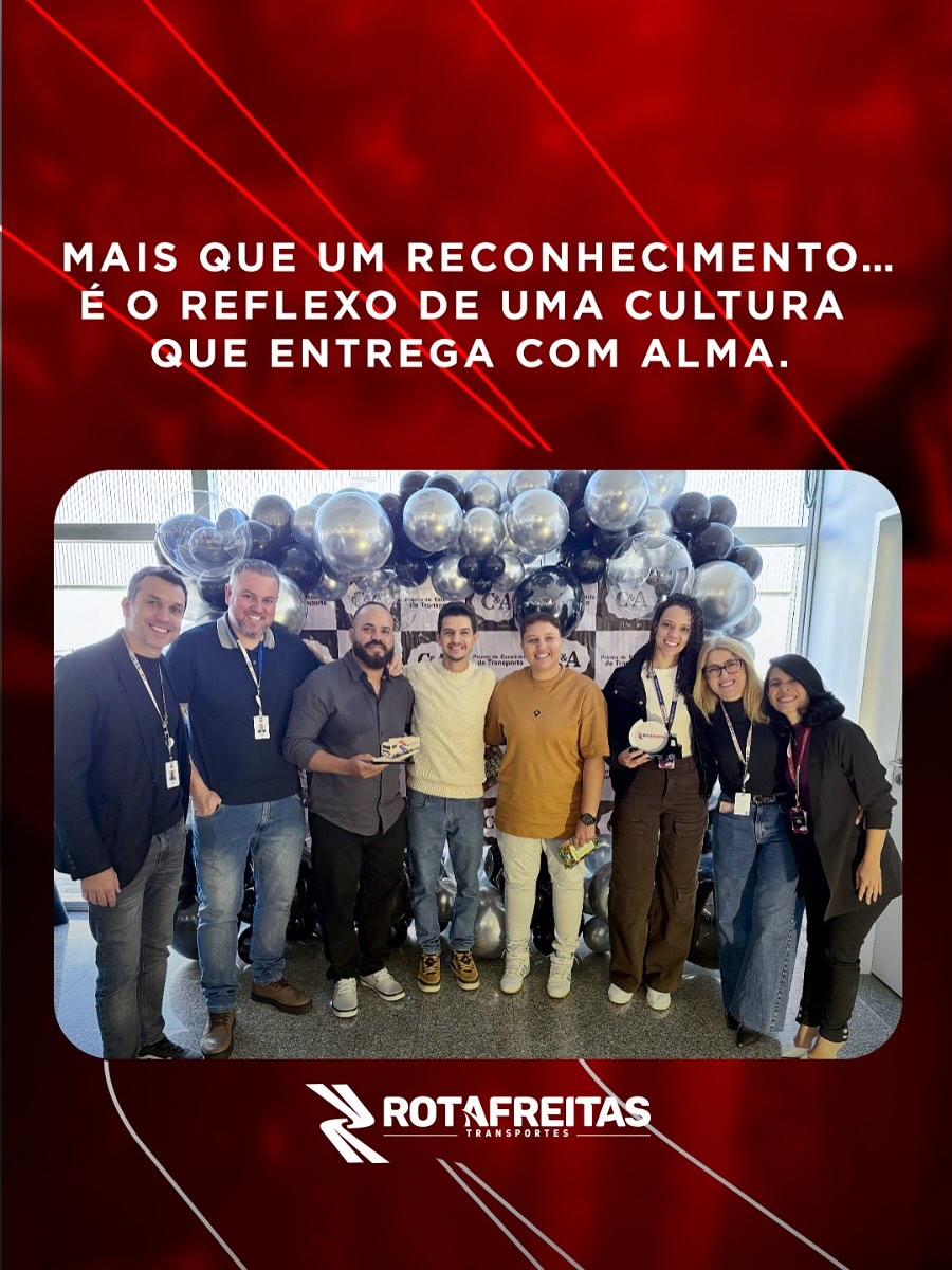 Bicampeã da Excelência!Pelo segundo ano consecutivo, a Rota Freitas foi reconhecida pela C&A Bra (1)